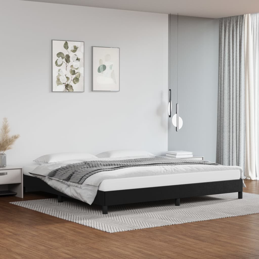 Bedframe Kunstleer Zwart