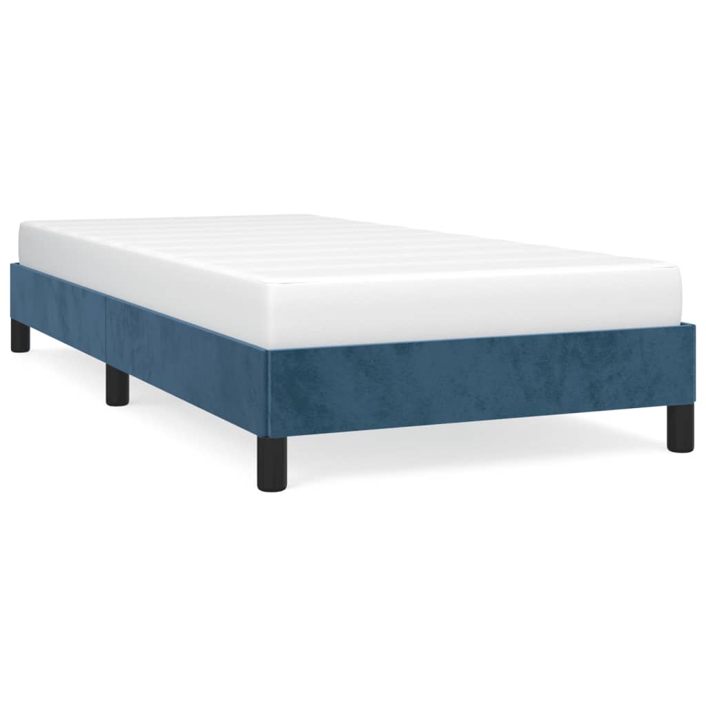 Bedframe Fluweel Donkerblauw