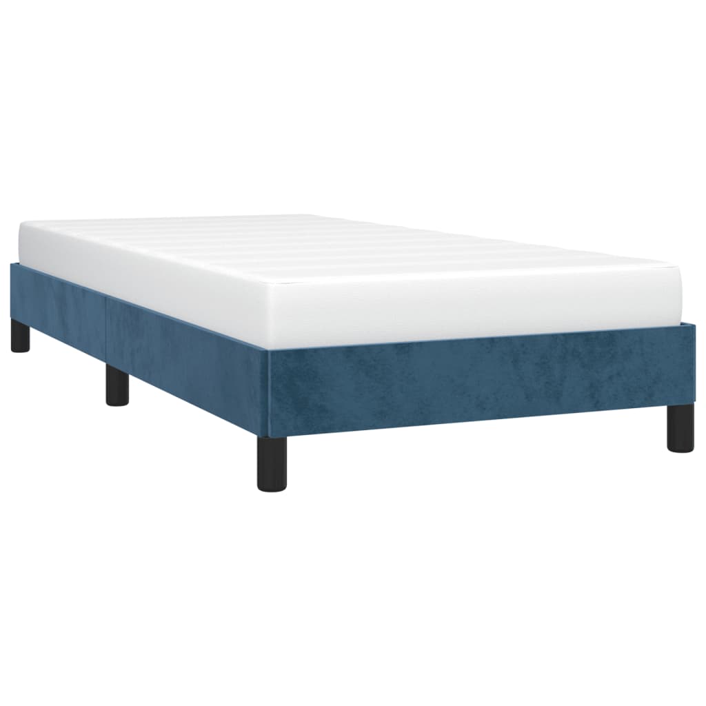 Bedframe Fluweel Donkerblauw