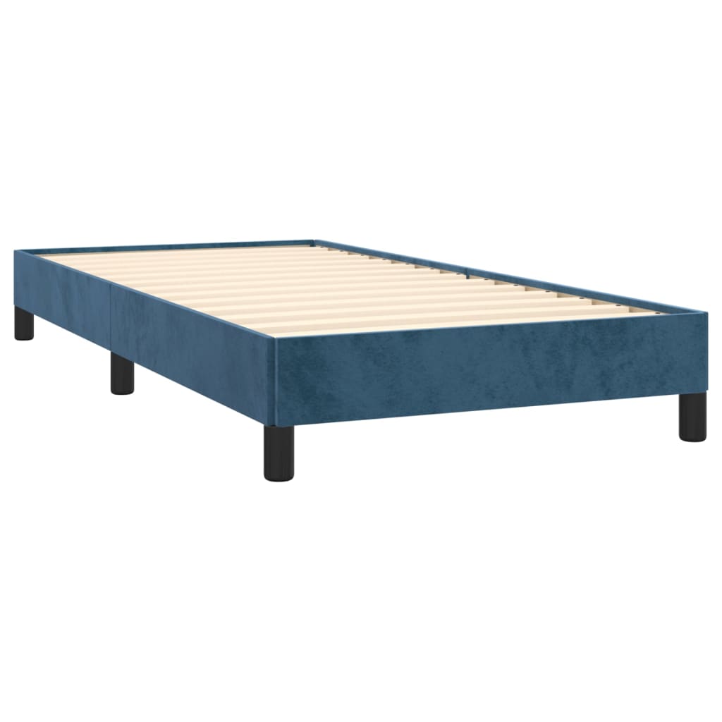 Bedframe Fluweel Donkerblauw