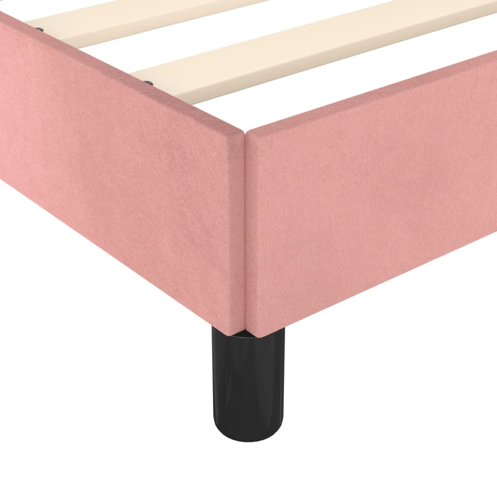 Bedframe Fluweel Roze