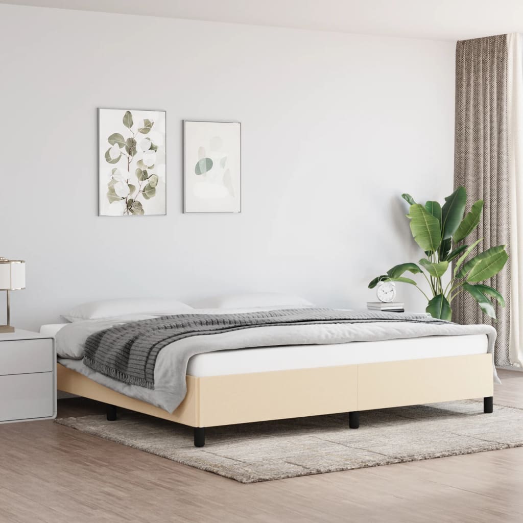 Bedframe Stof Crème