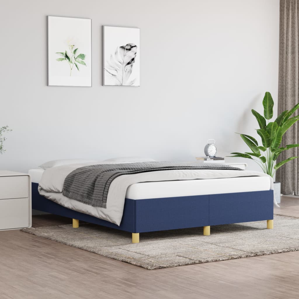 Bedframe Stof Blauw