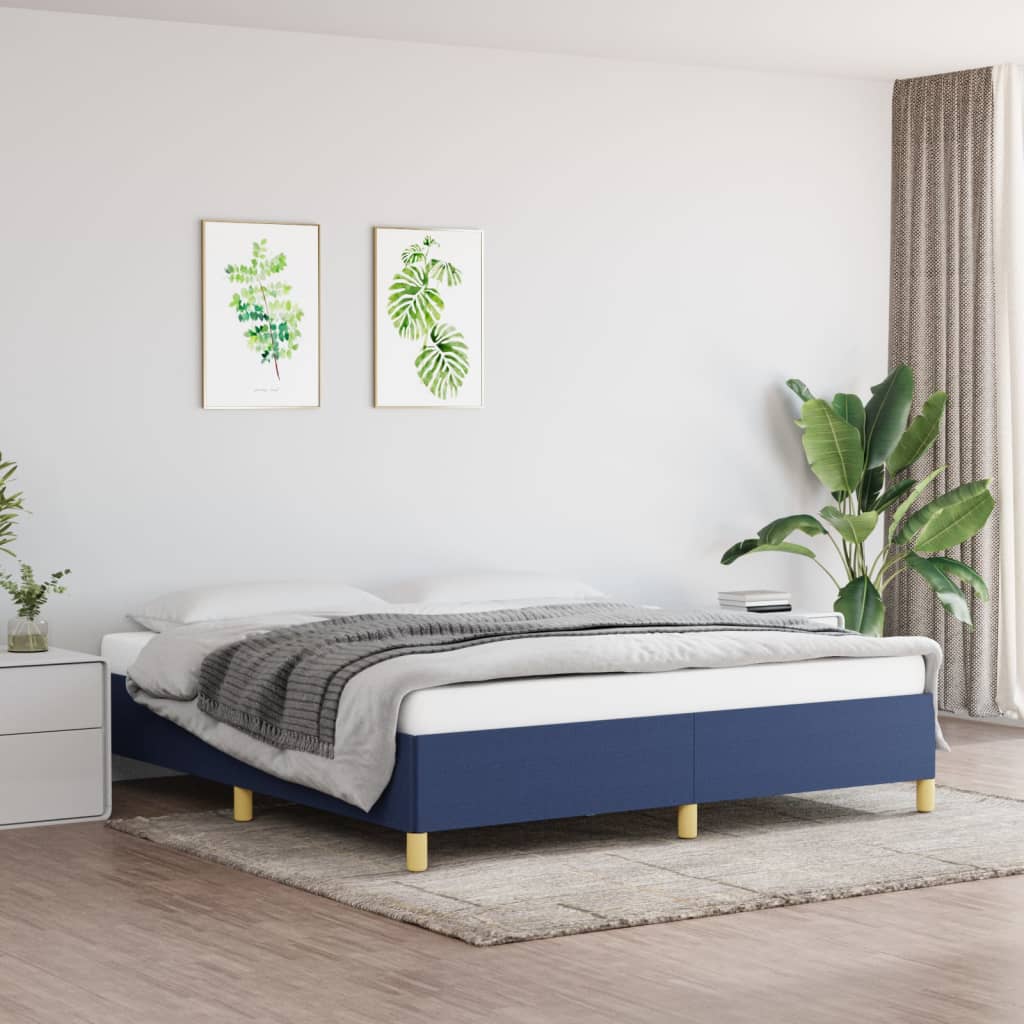 Bedframe Stof Blauw