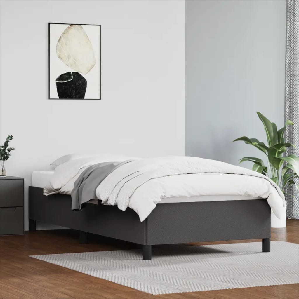 Bedframe Kunstleer Grijs