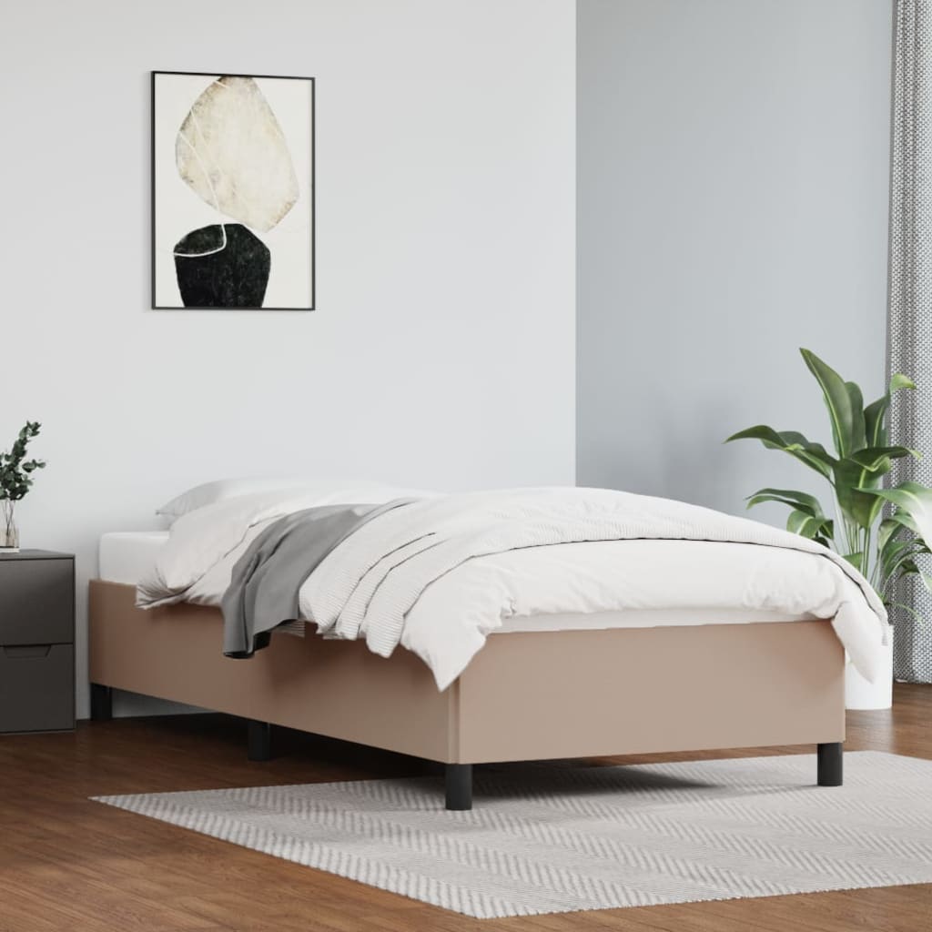 Bedframe Kunstleer Kleurig Cappuccino