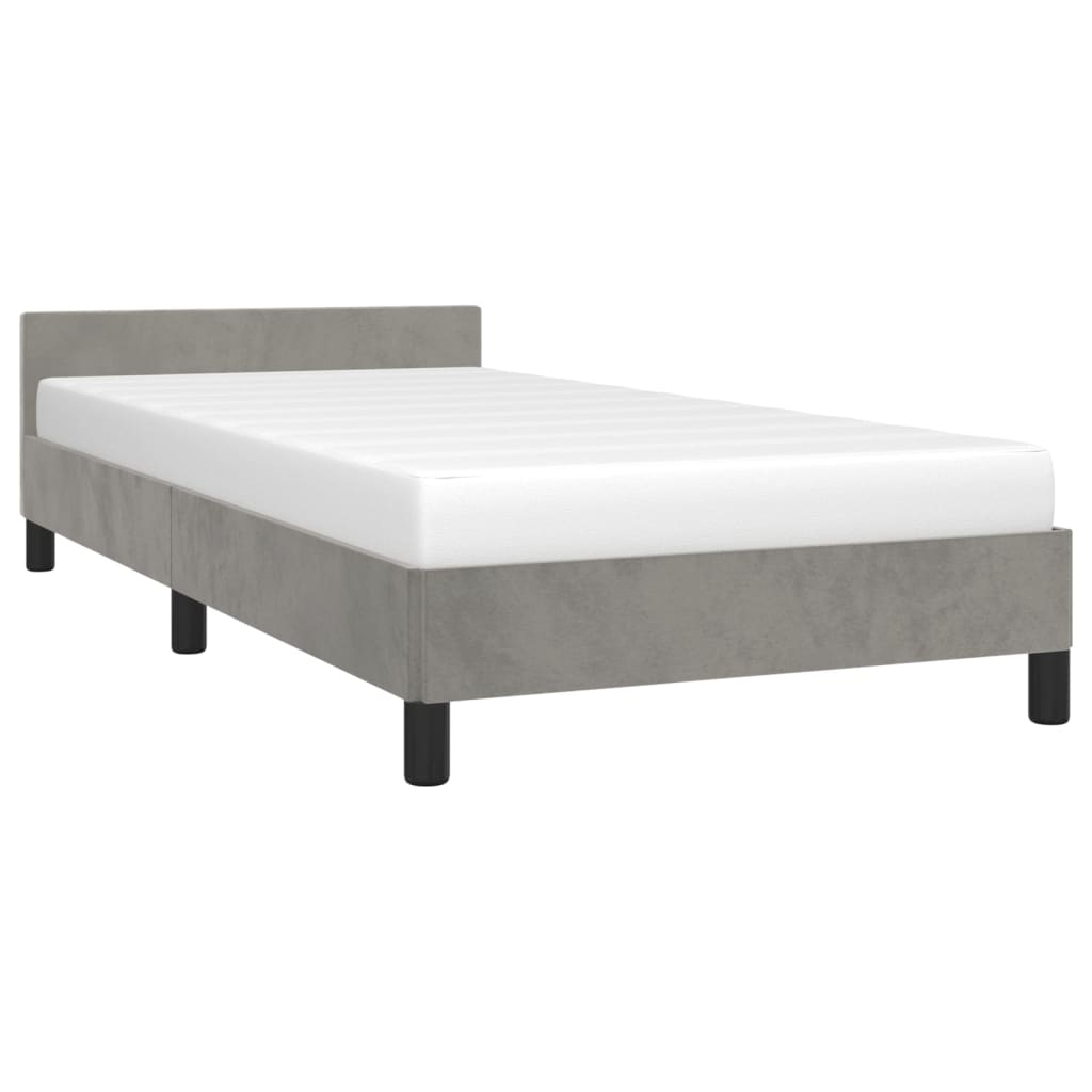 Bedframe Zonder Matras Fluweel