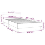 Bedframe Zonder Matras Fluweel