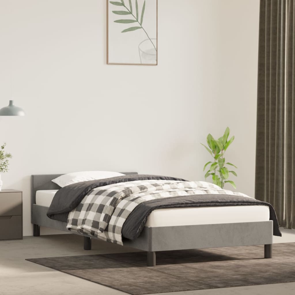 Bedframe Zonder Matras Fluweel