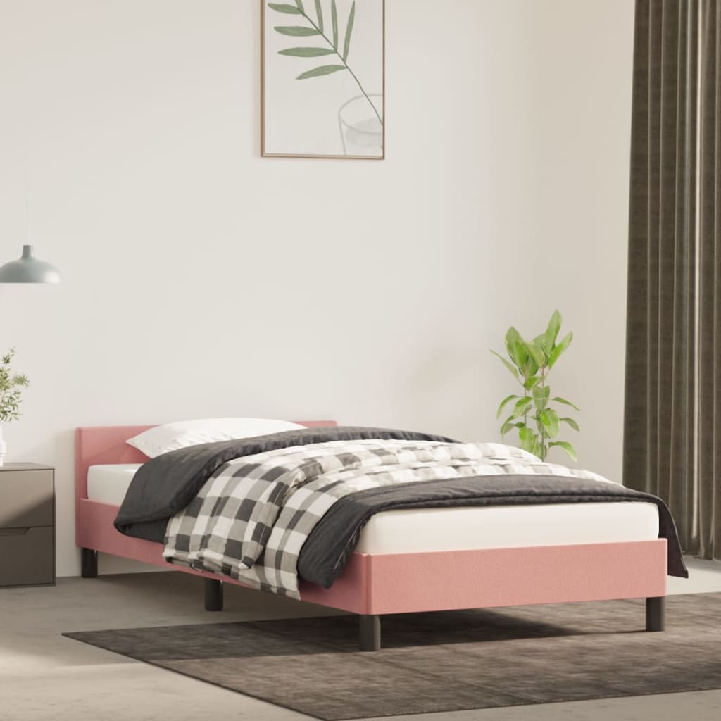 Bedframe Zonder Matras Fluweel