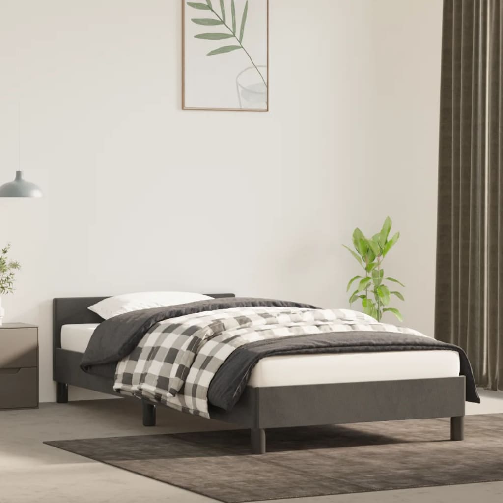 Bedframe Zonder Matras Fluweel