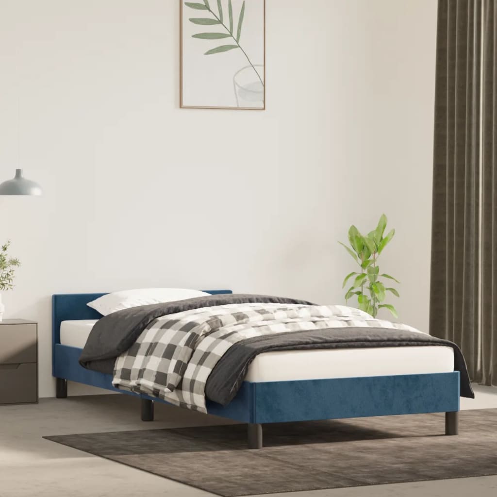 Bedframe Zonder Matras Fluweel