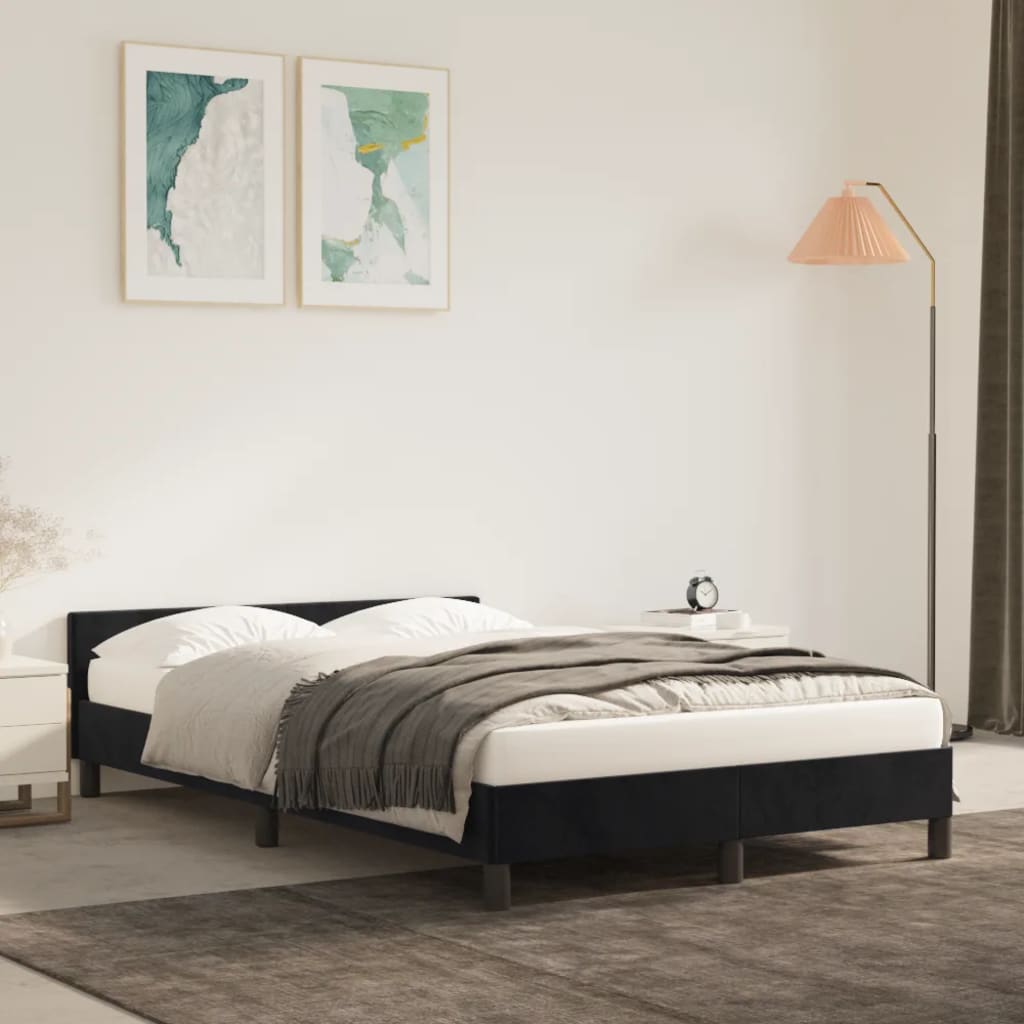 Bedframe Zonder Matras Fluweel