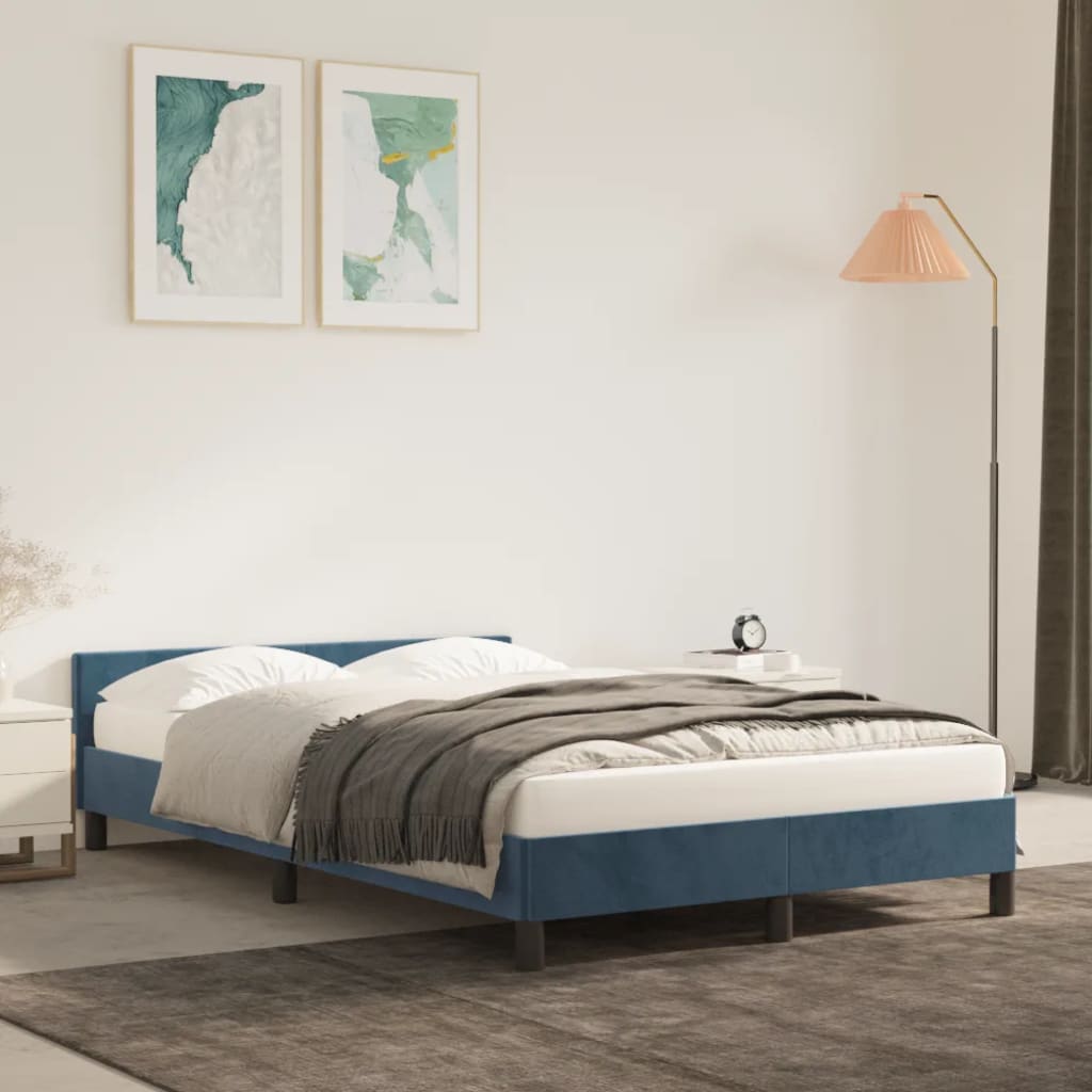 Bedframe Zonder Matras Fluweel