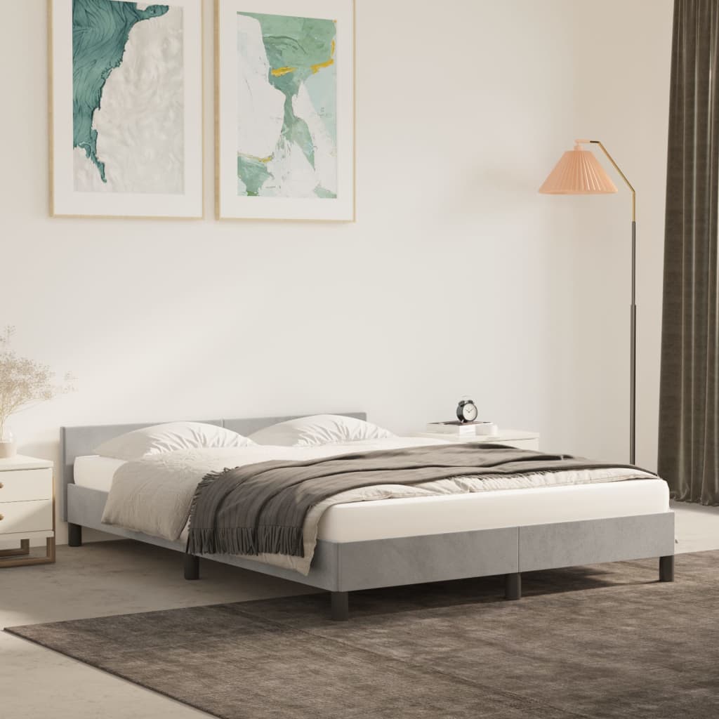 Bedframe Zonder Matras Fluweel