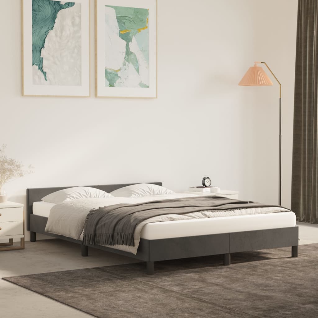 Bedframe Zonder Matras Fluweel