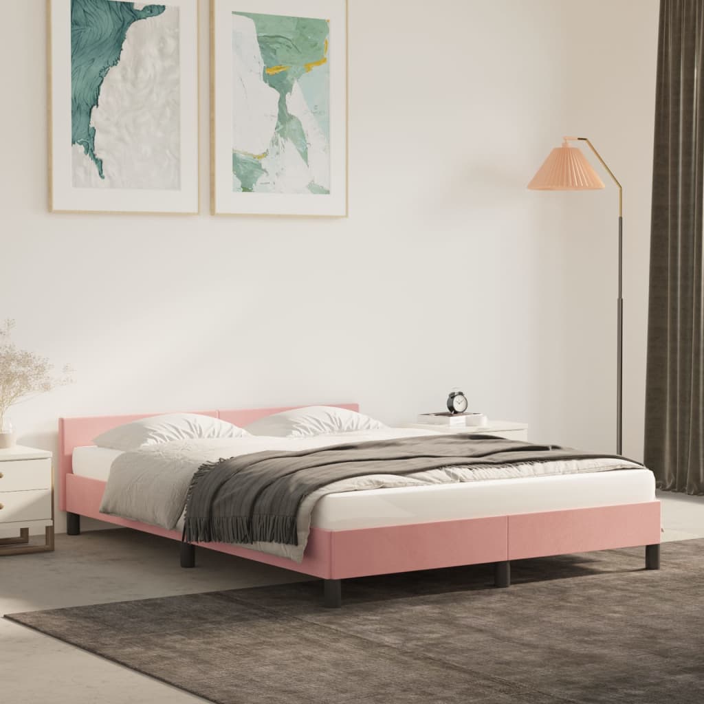 Bedframe Zonder Matras Fluweel