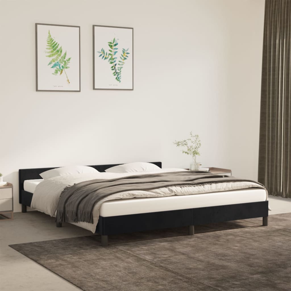 Bedframe Zonder Matras Fluweel