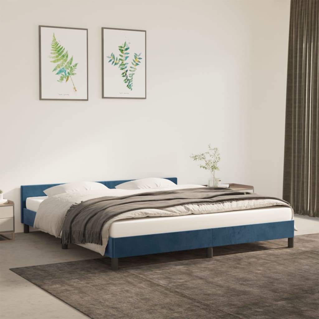 Bedframe Zonder Matras Fluweel