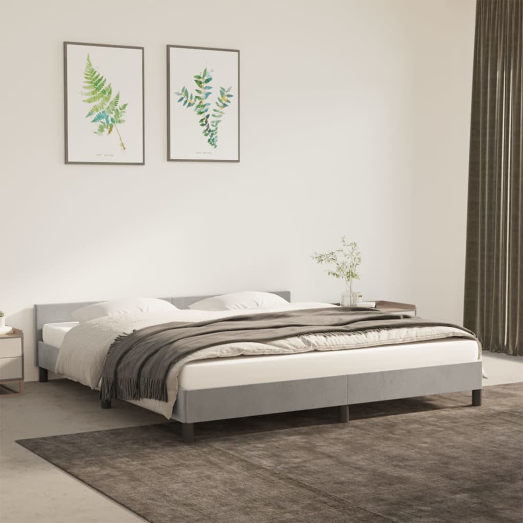 Bedframe Zonder Matras Fluweel