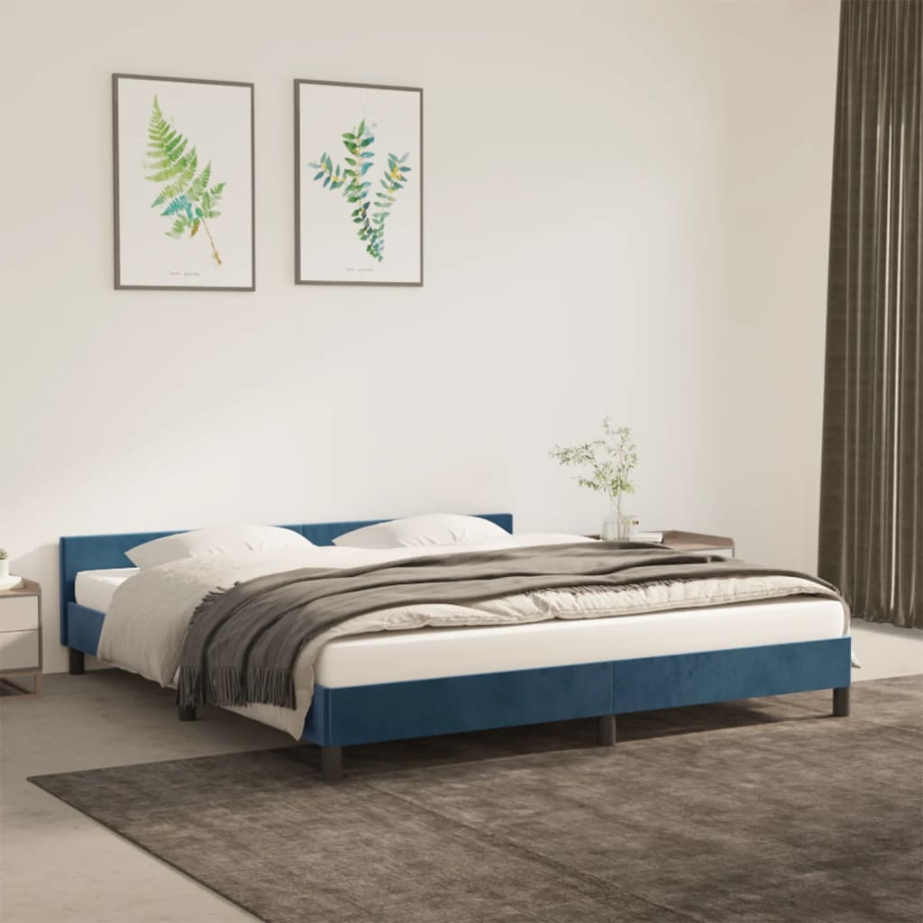 Bedframe Zonder Matras Fluweel