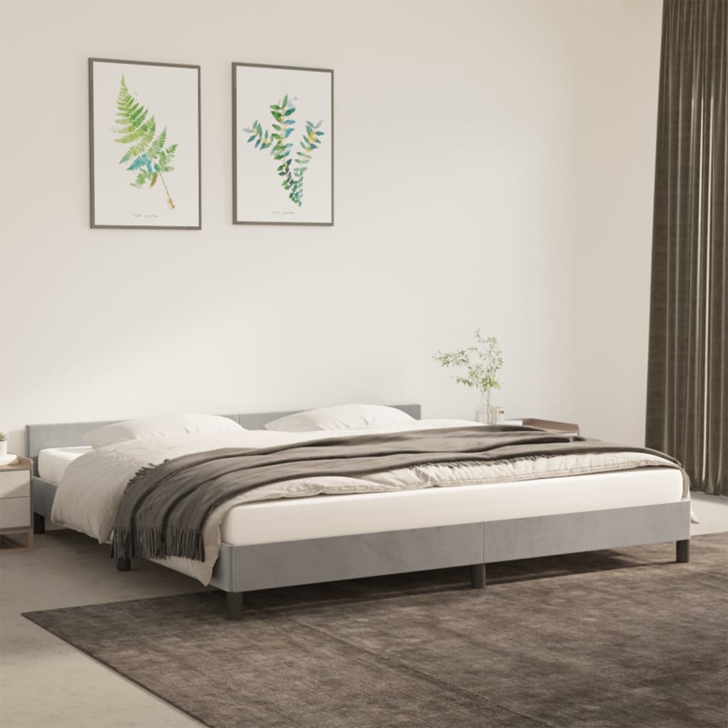 Bedframe Zonder Matras Fluweel