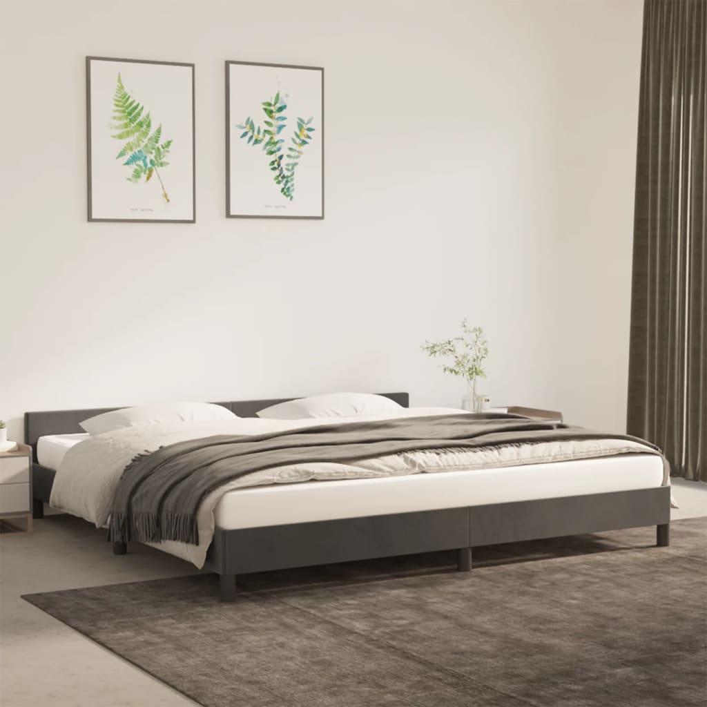 Bedframe Zonder Matras Fluweel