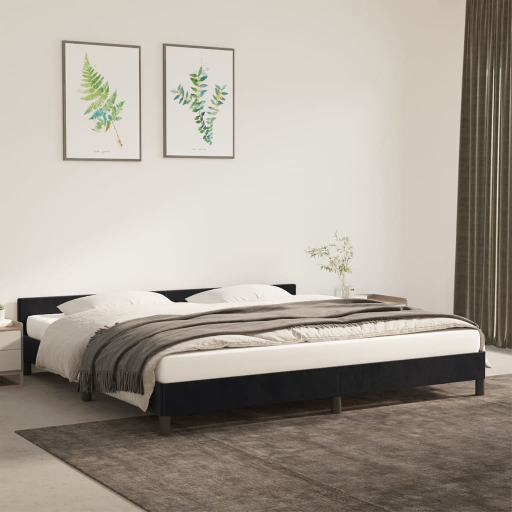 Bedframe Zonder Matras Fluweel