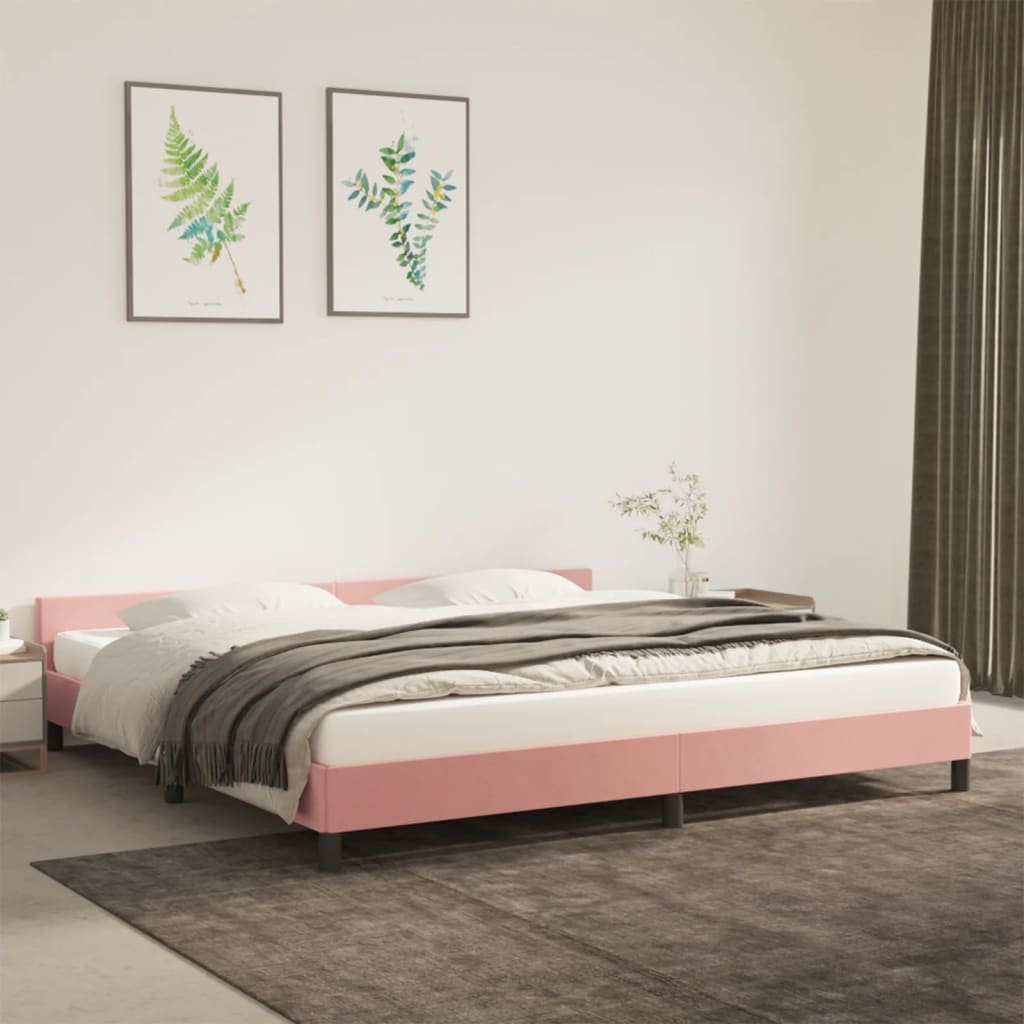 Bedframe Zonder Matras Fluweel