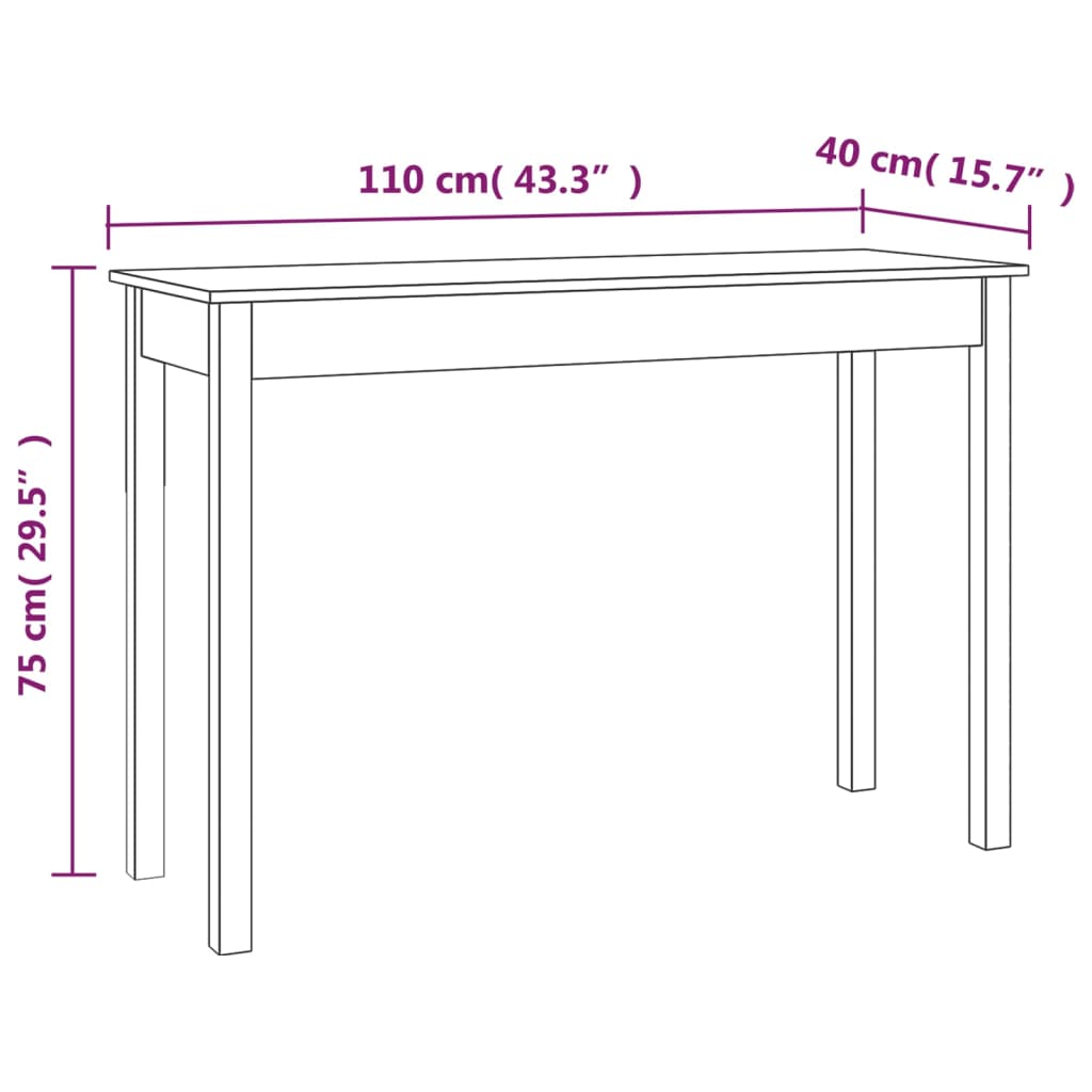 Wandtafel Massief Grenenhout