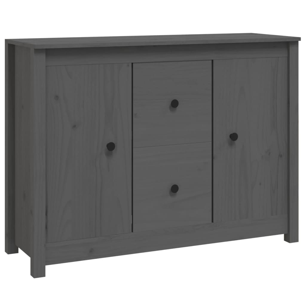 Dressoir 100X35X74 Cm Massief Grenenhout