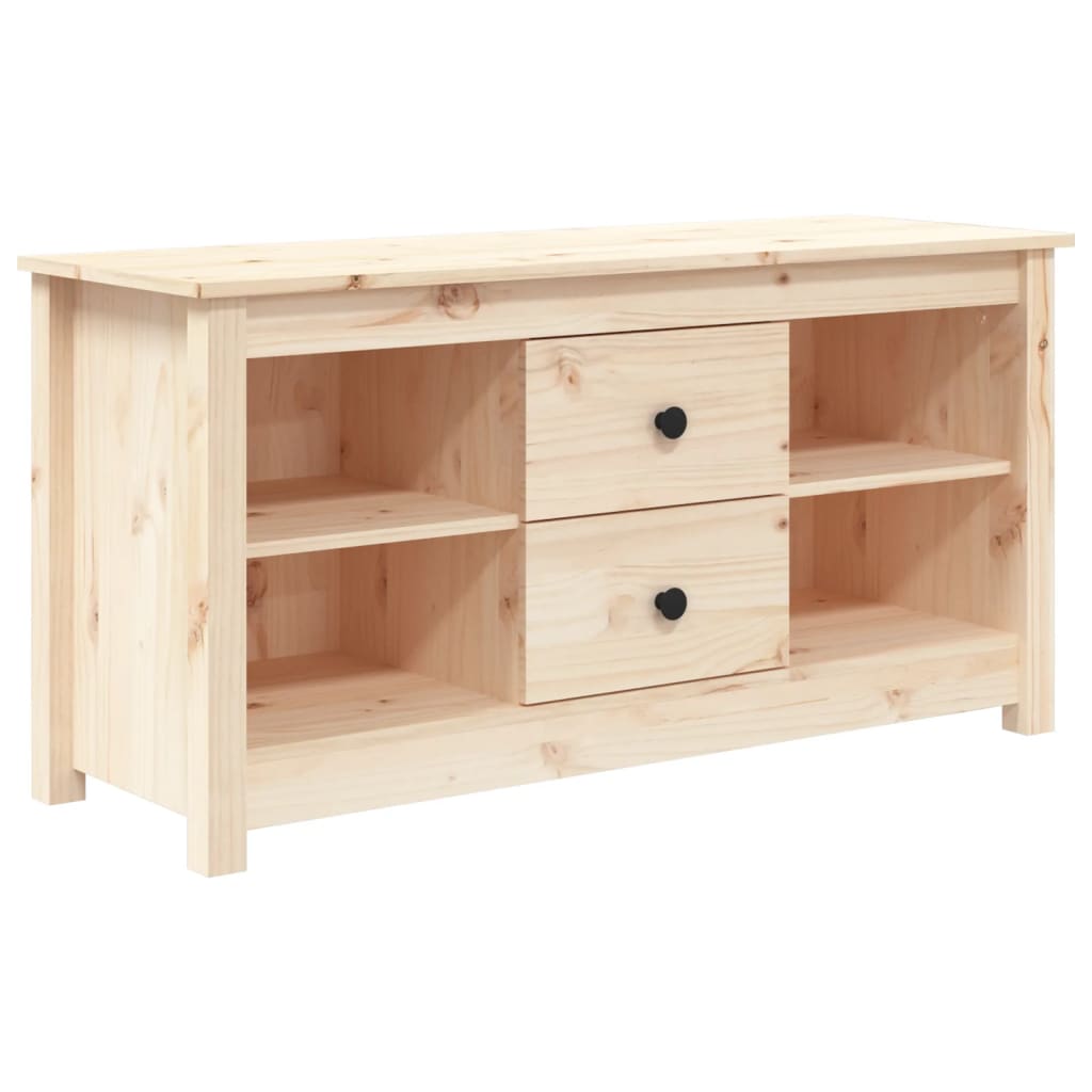 Tv-Meubel 03X36,5X52 Cm Massief Grenenhout