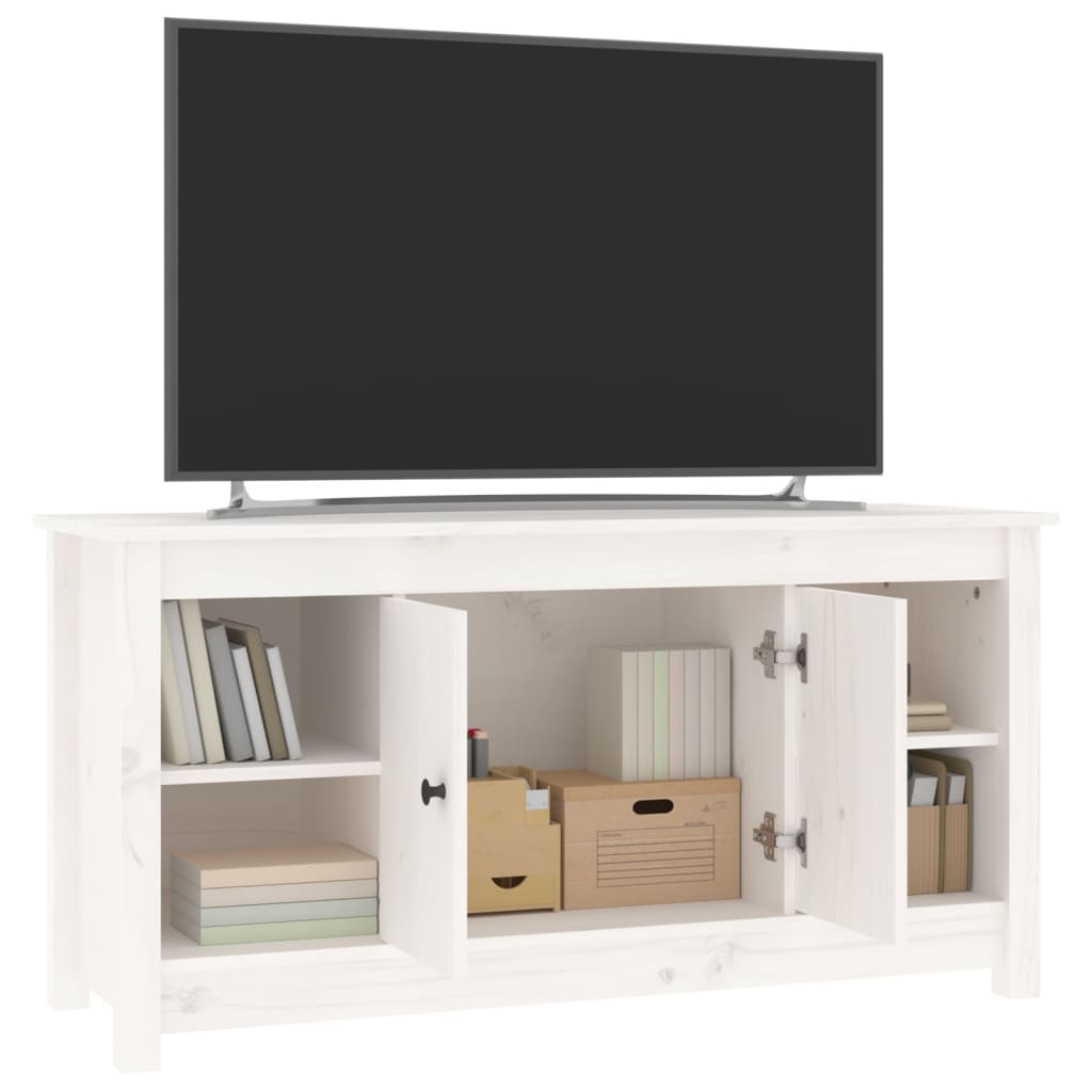 Tv-Meubel 03X36,5X52 Cm Massief Grenenhout