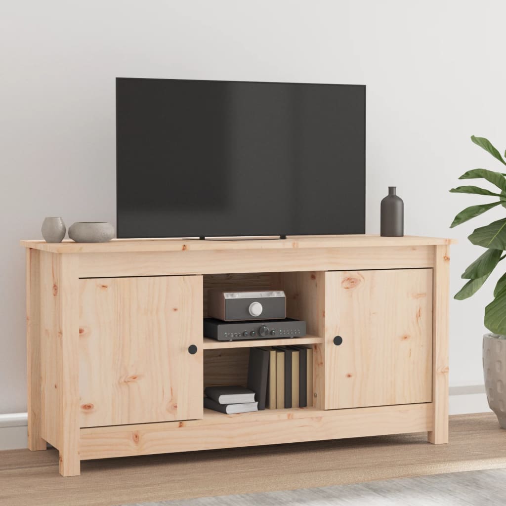 Tv-Meubel 103X36,5X52 Cm Massief Grenenhout