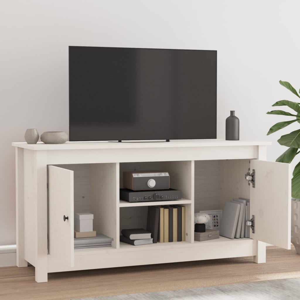 Tv-Meubel 103X36,5X52 Cm Massief Grenenhout