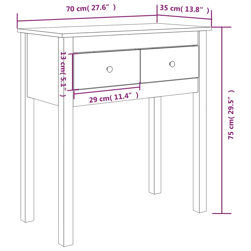 Wandtafel Massief Grenenhout