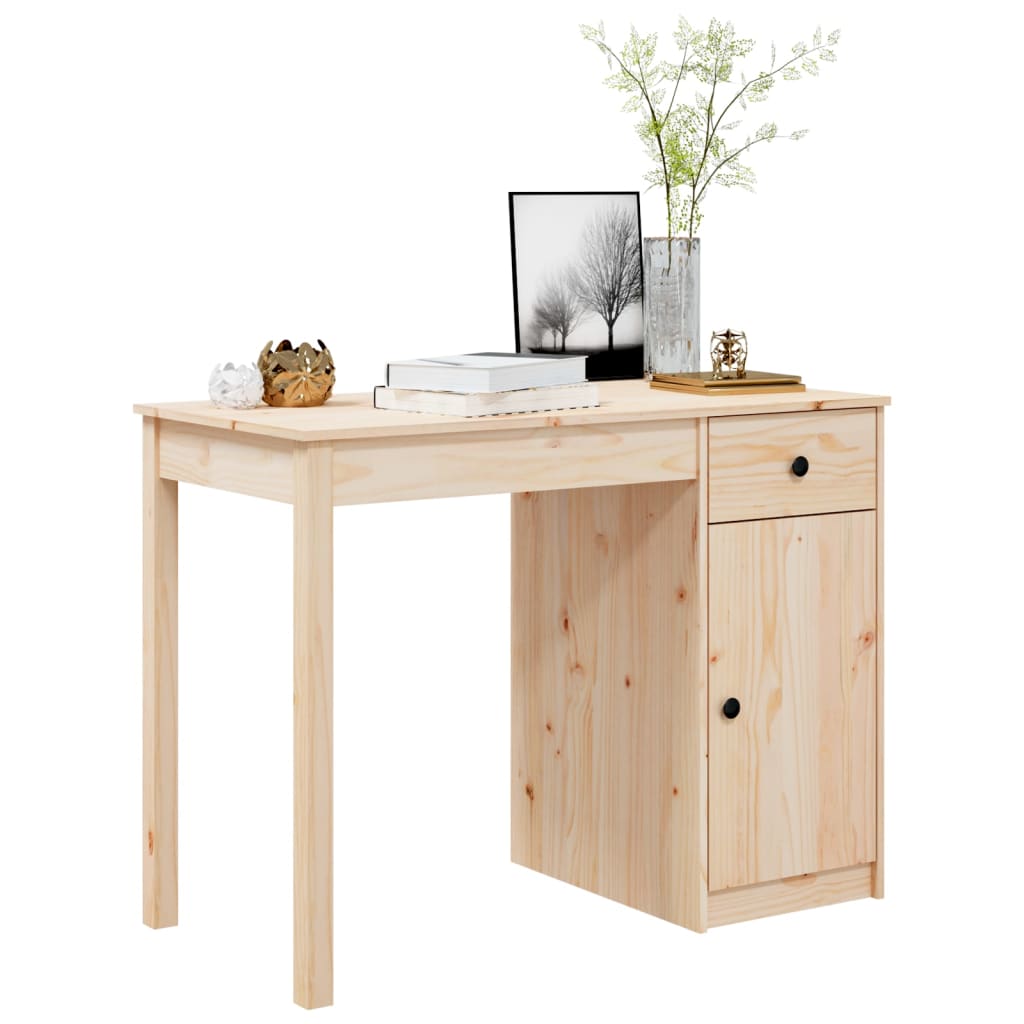 Bureau 100X50X75 Cm Massief Grenenhout