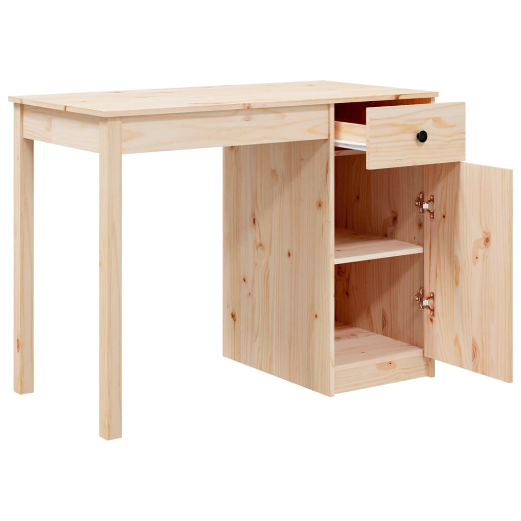 Bureau 100X50X75 Cm Massief Grenenhout