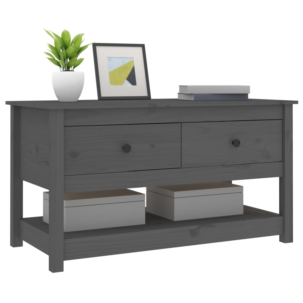 Salontafel 102X49X55 Cm Massief Grenenhout