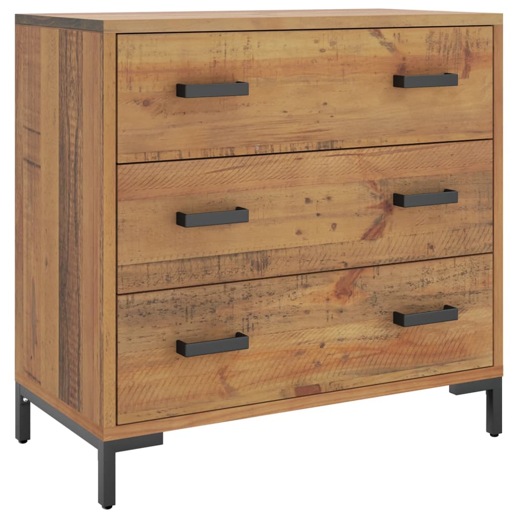 Ladekast 75X35X70 Cm Massief Grenenhout
