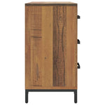 Ladekast 75X35X70 Cm Massief Grenenhout
