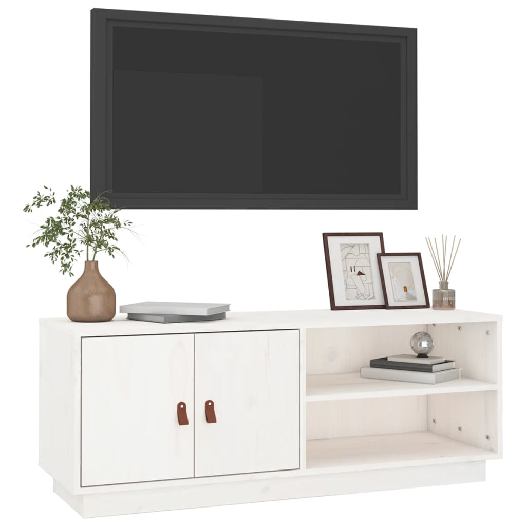 Tv-Meubel 05X34X40 Cm Massief Grenenhout