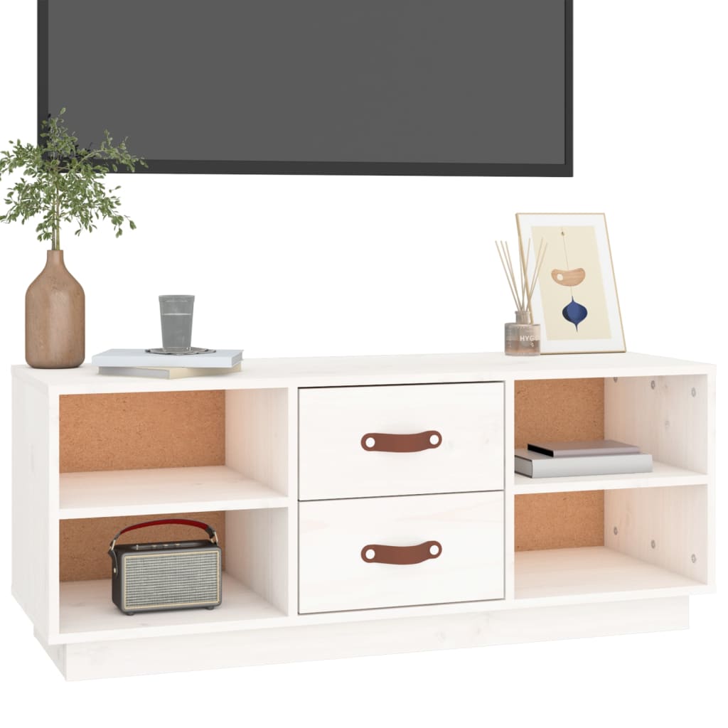 Tv-Meubel 00X34X40 Cm Massief Grenenhout