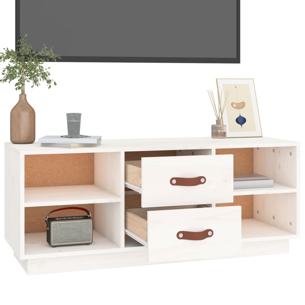 Tv-Meubel 00X34X40 Cm Massief Grenenhout