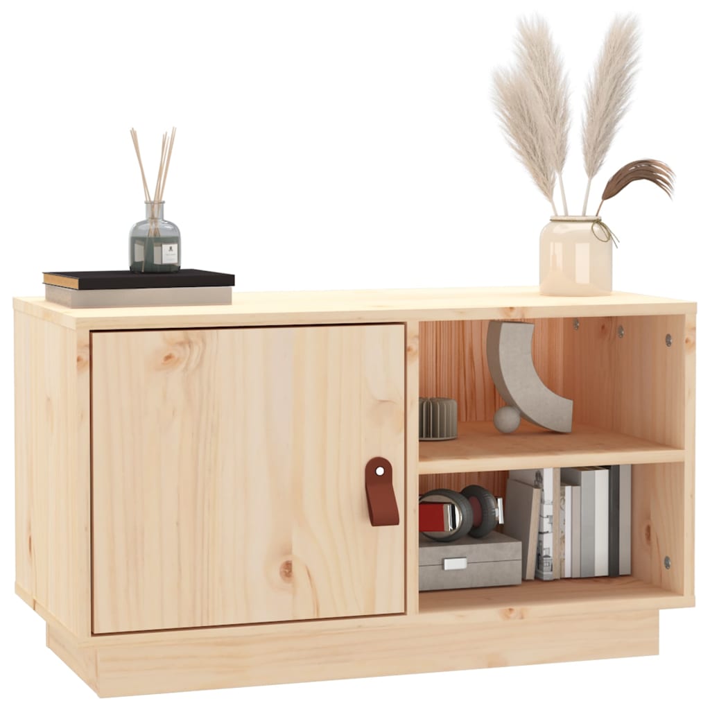 Tv-Meubel 70X34X40 Cm Massief Grenenhout