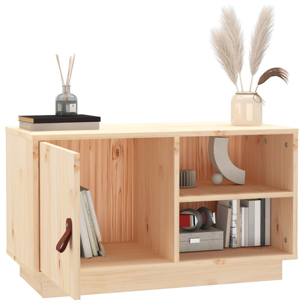 Tv-Meubel 70X34X40 Cm Massief Grenenhout