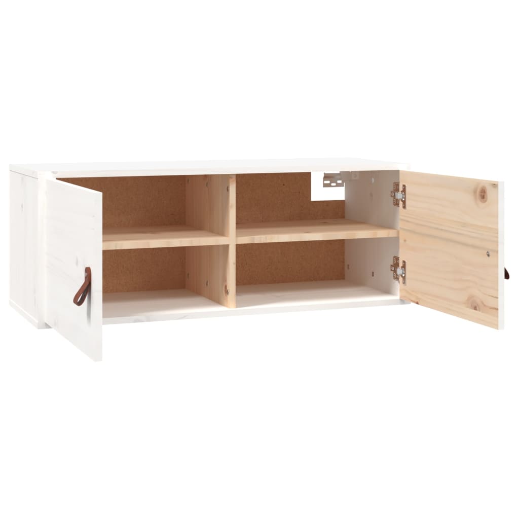 Wandkast 80X30X30 Cm Massief Grenenhout