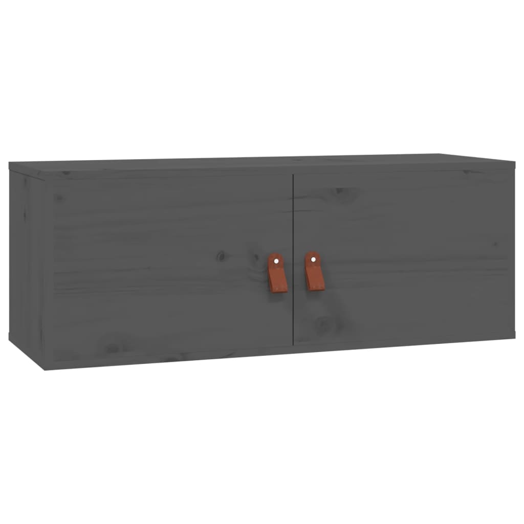 Wandkast 80X30X30 Cm Massief Grenenhout