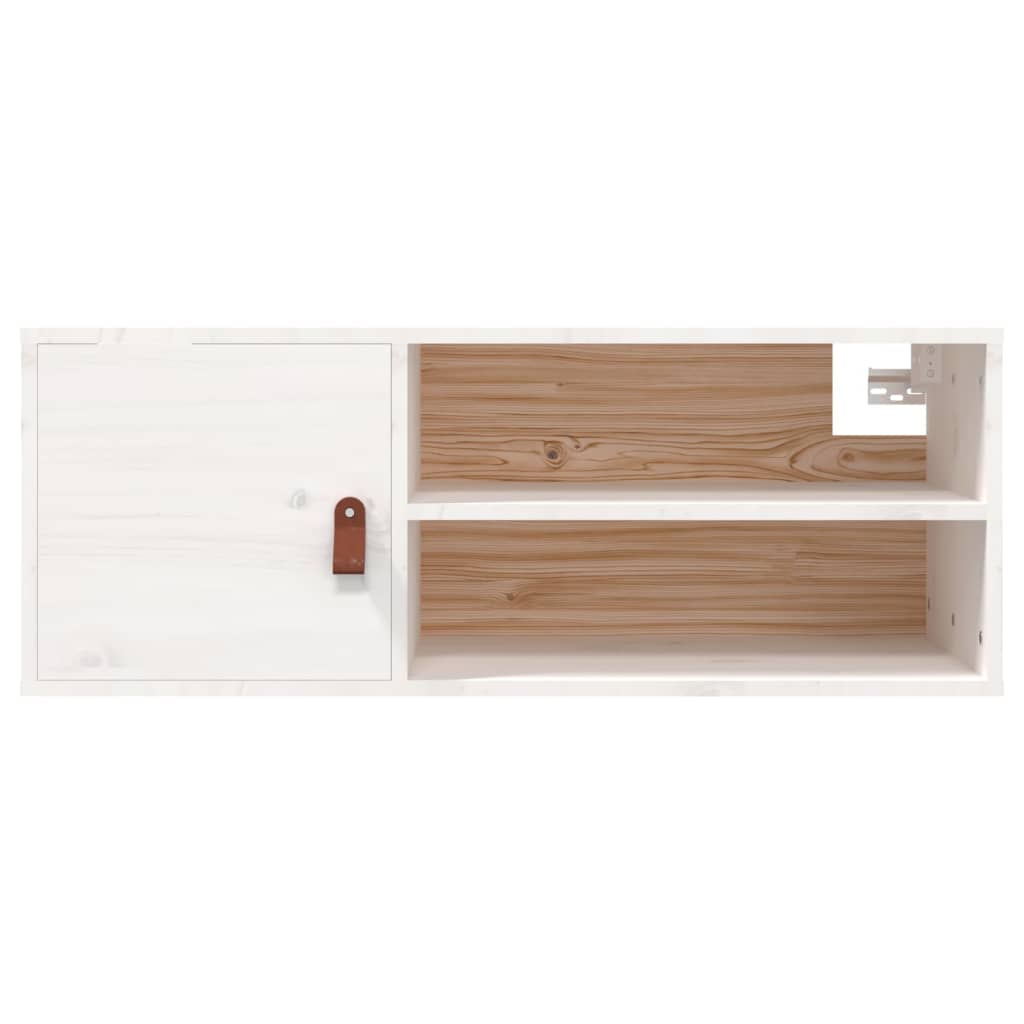 Wandkast 80X30X30 Cm Massief Grenenhout