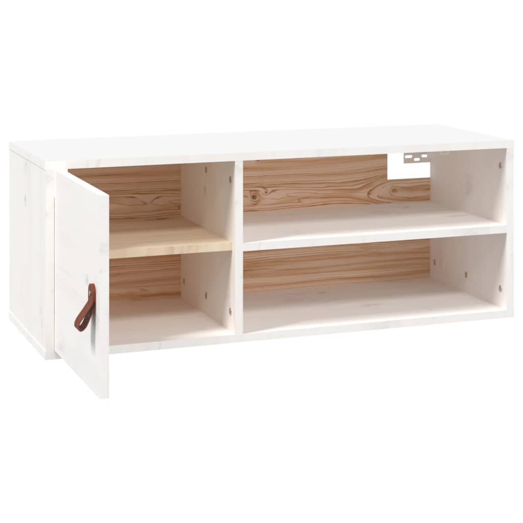 Wandkast 80X30X30 Cm Massief Grenenhout